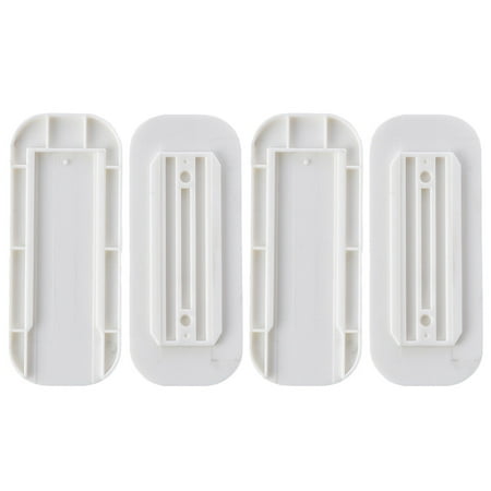 

HOMEMAXS 2 Sets Wall Mount Self-adhesive Power Strip Buckle Punch Free Socket Fixer Socket Fixator for Outlet Adapter (White)