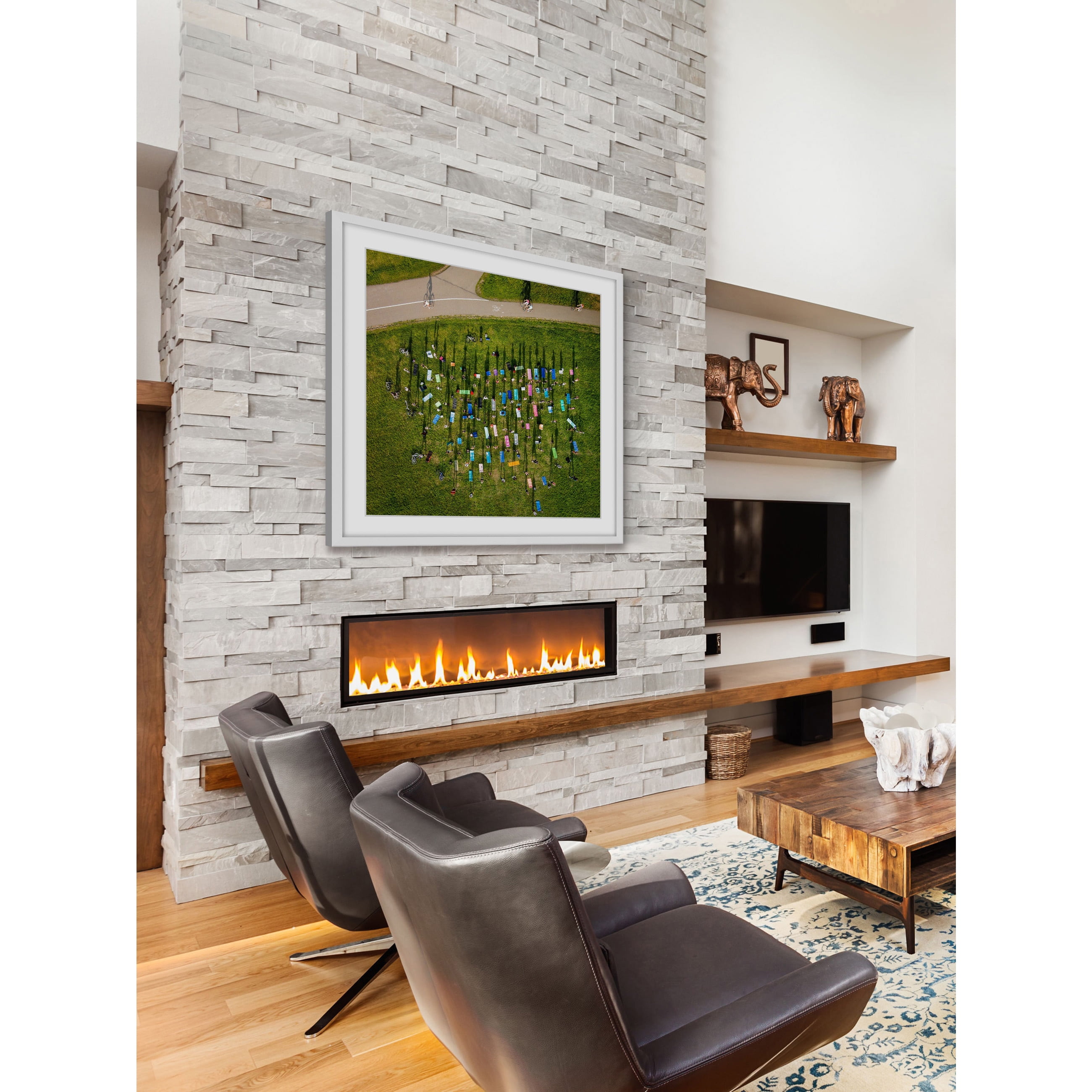 "Gathering" by Karolis Janulis Framed Painting Art Print