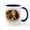White/Navy Inside, variant on CafePress - Cavalier King Charles Spaniel Mugs - 11 oz Ceramic Mug - Novelty Coffee Tea Cup
