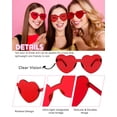 thumbnail image 3 of Gafas de sol Photect en forma de corazón sin montura, color caramelo, 12 pares, 3 of 7