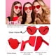thumbnail image 3 of Gafas de sol Photect en forma de corazón sin montura, color caramelo, 12 pares, 3 of 7