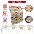 thumbnail image 5 of Botanical Floral Table Runner 70 Inches Long,Retro Purple Pink Yellow Wildflowers Cotton Linen Table Runners Dresser Scarves,Decorative Tabletop Scarf Furniture Cover for Home Dinner Party 13"x70", 5 of 8