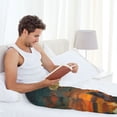 thumbnail image 5 of Logiee Sunset Prairie Meditating Horse Print Pajama Pants for Men,Men’s Pajama Bottoms,Mens PJ Pants with Pockets & Button Fly-XX-Large, 5 of 6