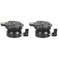 thumbnail image 2 of 2X DY-60N Tripod Head Leveling Base Adjusting Plate with Bubble Level for DSLR Camera, 2 of 8