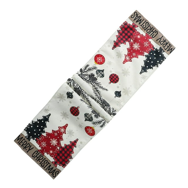 GROWTH TANK Chemin de Table de Noël Armoire Saisonnière Tapis de Table d'Hiver Foulard de Commode 33cmx90cm