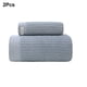 thumbnail image 3 of Toalla de baño de algodón Billuyoard 2 unids/set Rectangular hogar baño ducha cara toalla gris, 3 of 6