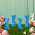 thumbnail image 3 of RKSTN Fabric Rabbit O Rnament 4Pcs Easter Bunny Cloth Easter Decorations Bunny Hanging Ornament Hanging Ornaments Bunny Decor Colors Style for Home Decoration, 3 of 5