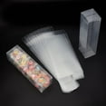 thumbnail image 3 of 10pcs Foldable Transparent PVC box for Wedding Party Shower Packing box Rectangle Clear 24x6x6cm, 3 of 9