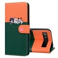 thumbnail image 2 of Feishell Cute Animal Pattern Wallet Phone Case for Google Pixel 6a,Color Matching PU Leather Shockproof Magnetic Flip Stand Credit Card Slots Slim Phone Case with Wrist Strap, Darkgreen, 2 of 8