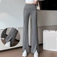 thumbnail image 5 of Glisme Casual Pants For Women Spring/Summer Comfortable Ice Silk High Waist Loose Wide Leg Pants Loudspeaked Casual Harlan Pants Black Trousers Athletic Fit, 5 of 6
