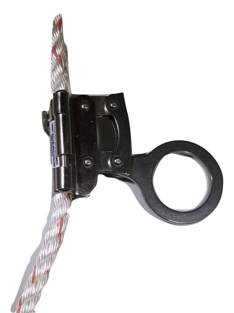Stainless Steel Rope Grab for 5/8" Fall Protection Rope Made in USA