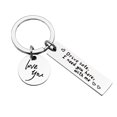 thumbnail image 1 of MasteelfCA 1Pc Sentence Lettering Keychain Creative Unisex Bag Pendant Valentine's Day Gift, 1 of 7
