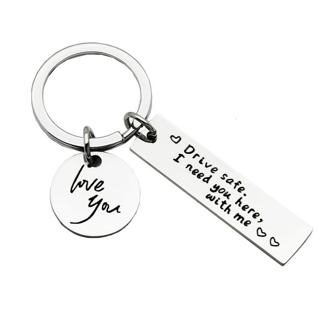 MasteelfCA 1Pc Sentence Lettering Keychain Creative Unisex Bag Pendant Valentine's Day Gift