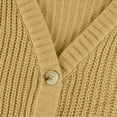 thumbnail image 6 of YDDIAN Women's Cardigan Sweater 100% Cotton Button-Down Long Sleeve Oversized Knit Cardigans Beige S, 6 of 7
