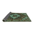 thumbnail image 2 of Ahgly Company Indoor Rectangle Persian Turquoise Blue Traditional Area Rugs, 2' x 3', 2 of 4