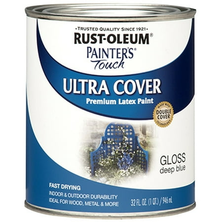 - RUST-OLEUM QT Deep BLU LTX Paint 224428T