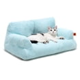 thumbnail image 1 of Cama para gatos MEWOOFUN para gatos de interior y perros pequeños, color azul, 1 of 9