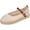 Slipper - Beige, variant on Samdudou Womens Flats Shoes Closed Toe Mary Jane Slip On Espadrilles Hollow Out Mesh Upper with Adjustable Buckle Strap Lightweight Walking Footwear Casual Summer