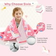 thumbnail image 4 of Sivio Kids Weighted Blanket, Breathable Sofa Heavy Blanket, Pink Unicorn 5lbs 36 x 48 inches, Helps Bedroom Sleep, 4 of 8
