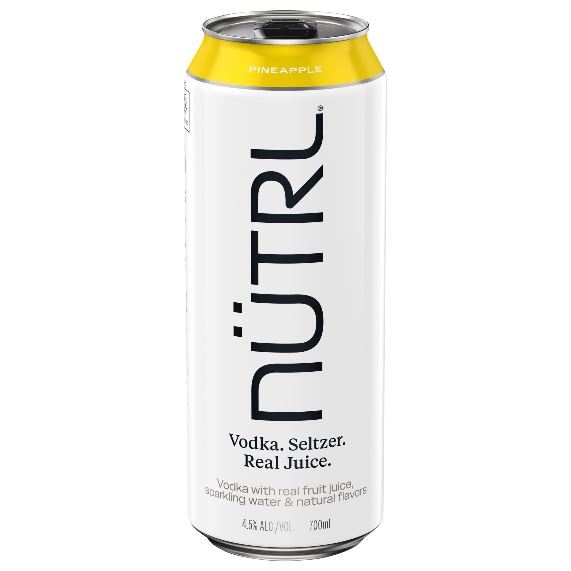 Nutrl Pineapple Vodka 700 ml Can, 4.5 ABV