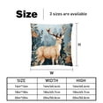 thumbnail image 5 of Deer Throw Pillow Covers Set of 2 - Velvet Decorative Pillow Cases with Unique Patterns, 16x16, 18x18, 20x20 Couch, Sofa - Throw Pillows for Living Room, 5 of 6