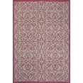 thumbnail image 2 of JONATHAN Y SANTA MONICA 4 x 6 Area Rug, Madrid Vintage Filigree Textured Weave - Light Gray/Fuchsia, SMB107I-4, 2 of 9