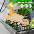 thumbnail image 2 of LOLIPPYY 2 pcs Doll House Miniature Mini Wooden Wheelbarrows Models Mini Cart Wheelbarrows, 2 of 7
