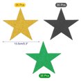 thumbnail image 2 of 100Pcs Star Cutouts Paper Five Star Confetti Cutouts for Birthday Party Classroom 5.9 inches,(Gold Green Black), 2 of 5