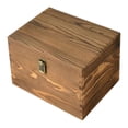 thumbnail image 3 of Caja de almacenamiento de madera con tapa abatible para manualidades, organizador de madera para joyería, pulseras y tiendas, 3 of 9