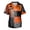 Orange, variant on GrmtClth Halloween Color Block Patchwork Scrub Tops For Men V Neck Short Sleeve Pumpkin Bat All Over Print Soft Stretch Breathable Nursing Work Shirts With Side Pockets Yellow L
