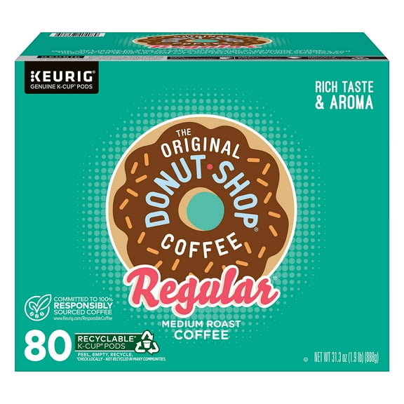 The Original Donut Shop Coffee K-Cup Pod, 80 Count