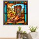 thumbnail image 1 of Cuadros Decorativos Pintura de diamante 5D DIY Taladro redondo completo AB parcial Botas de girasol 45x45cm DQrwqpou embutido en tela, 1 of 9