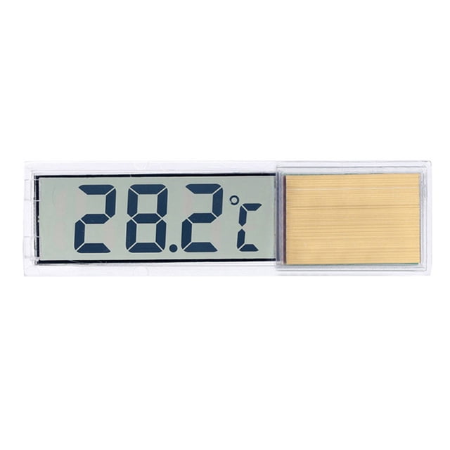 Termómetro Electrónico para Pecera, LCD, Digital, para Medir la Temperatura de la Pecera, Accesorios para Pecera, Dorado