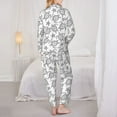 thumbnail image 6 of Wukai Sea Turtle Print Women's Pajama Set - Soft Long Sleeve Sleepwear for Comfort and Style-Small, 6 of 9