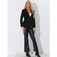 thumbnail image 4 of DARING DIVA Sequin Blazer Jacket Sparkly Open Front Cardigan XS Black, 4 of 6