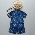 thumbnail image 4 of Cartoon Pajamas Set Petite Women Girls Short Sleeve Sleepwear Nightwear Button Down Shirt and Shorts 2 Piece Pjs Set Fashion Casual 2025, 4 of 4