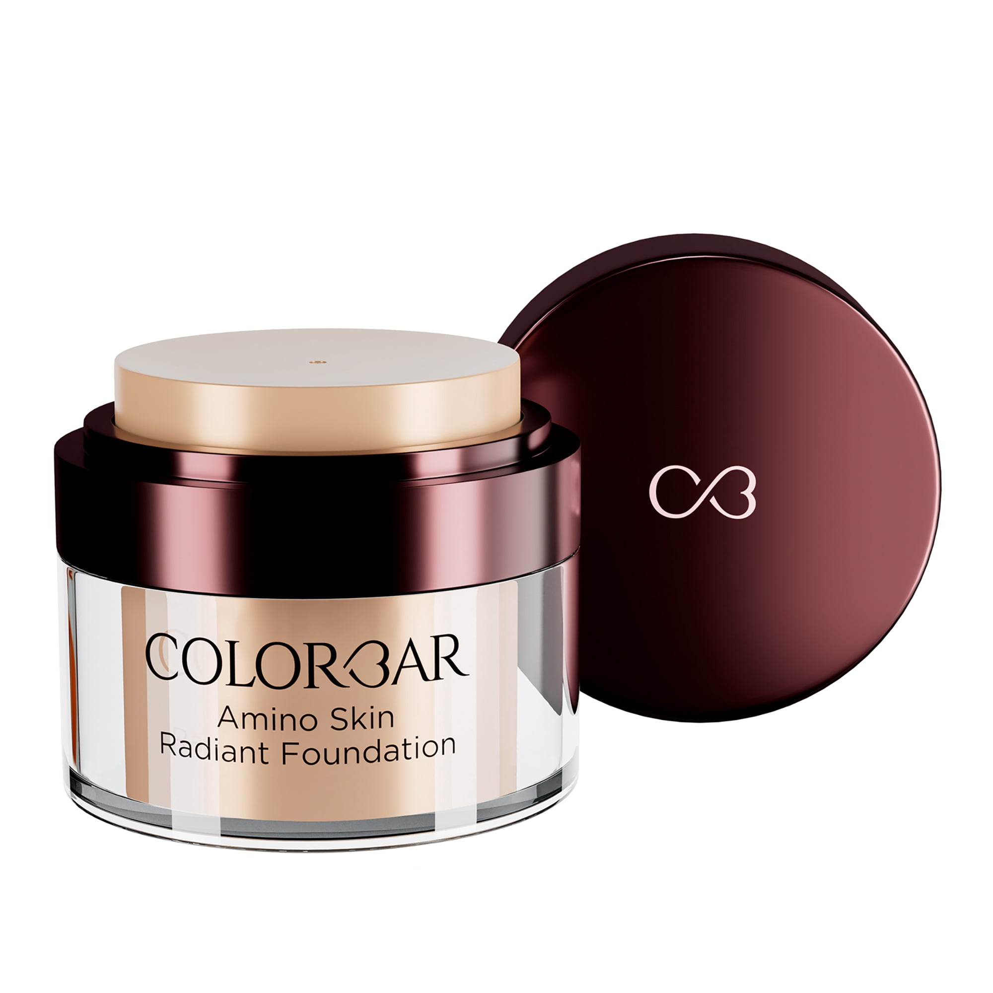 Colorbar Amino Foundation, Foundation Makeup, 004 Rose Mild, 0.5 oz