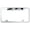 Chrome, variant on Chevy Z71 Logo Stainless Steel Truck Cut-Out License Plate Frame (Black)