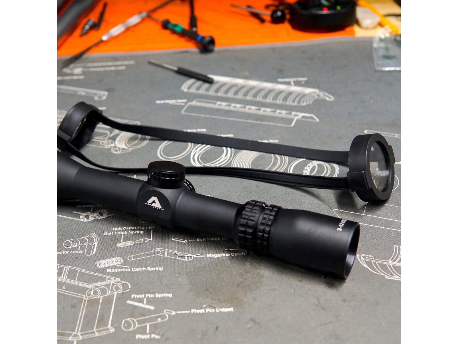 Aim Sports J3HD31232A Scout 3-12x 32mm Obj 14'-4' FOV 1" Tube Black Finish BDC