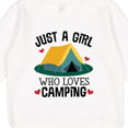 thumbnail image 3 of Inktastic Just a Girl Who Loves Camping Toddler Sweatshirt, 3 of 4