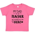 thumbnail image 3 of Inktastic My Dad is a Teacher and a Hero Boys or Girls Baby T-Shirt, 3 of 5