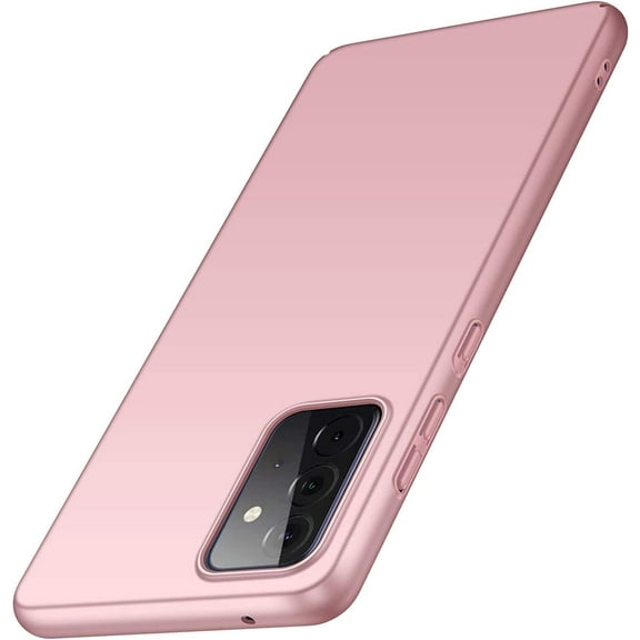 Case for Samsung Galaxy A73 5G Phone Case Protective Slim [Defend from Scratch/Slip/Drop/Fingerprint] Matte PC Hard Minimalistic Phone Cover for Samsung Galaxy A73 5G-Pink