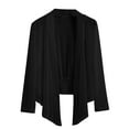 thumbnail image 2 of Qetyuw Cardigan for Women Lightweight Open Front Outerwear Long Sleeve Loose Fit Cardigan Fall Comfortable Sheer Shawl Tops Fashion Flowy Sun Protection Shirts, 2 of 9