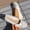 White, variant on YHAJDS Ballet Flats for Women Solid Color Bow Vintage Slip On Round Toe Soft Sole Loafer Office Flat Shoes