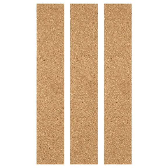 Self-adhesive Cork Strips 3 Pcs Boards for Walls Announcement Natural Office