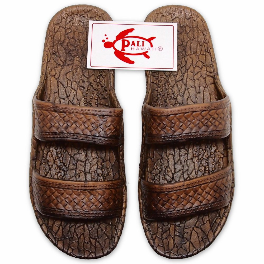 jandals dark brown