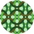 thumbnail image 1 of Ahgly Company Indoor Round Patterned Stoplight Go Green Area Rugs, 6' Round, 1 of 6