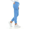 thumbnail image 3 of MediChic Medical Nursing Ribbed Scrub Joggers for Women - Stretch Jogger Scrub Knit Waist Bottoms with 6 Pockets, Easy Care, 3 of 5