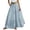 Light Blue, variant on FYEGRE Women's Flowy Solid Color High Waist Maxi Skirt Flowy A-Line Design with Elastic Waistband and Attached Belt Boho Skirts for Women Watermelon Red XL