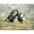 thumbnail image 2 of Pautov, Igor 32x26 Gold Ornate Wood Framed with Double Matting Museum Art Print Titled - Tenderness, 2 of 4